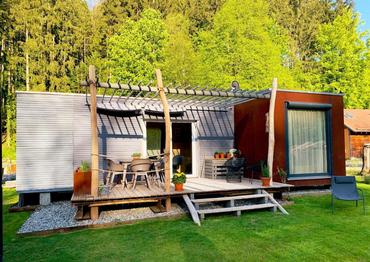 Hjem - Tiny Homes Direkt Am Wald Zwischen Allgaeu & Bodensee Bergatreute ภายนอก รูปภาพ