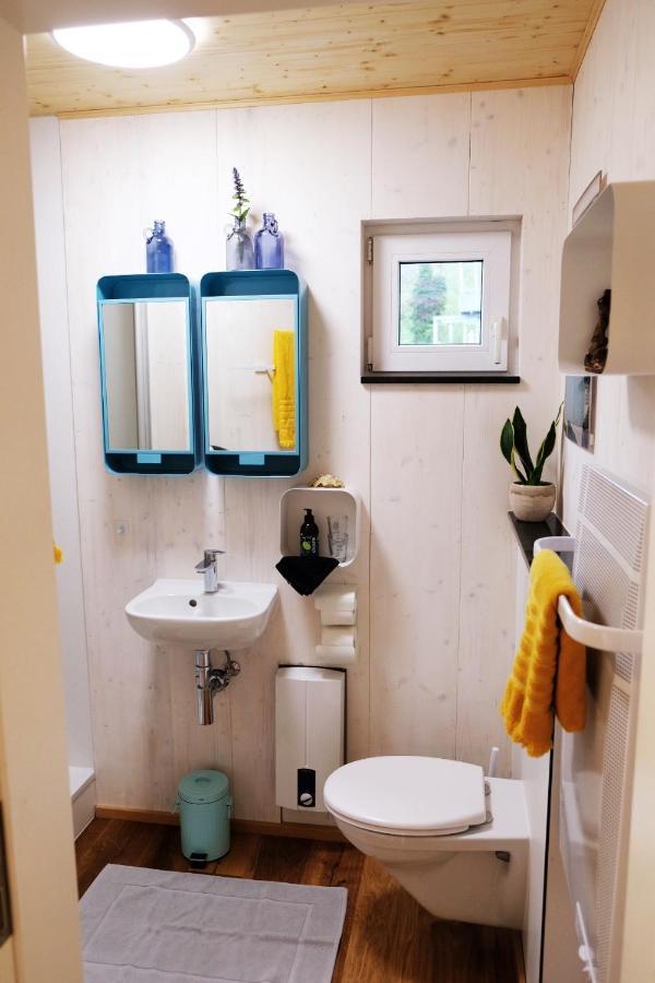 Hjem - Tiny Homes Direkt Am Wald Zwischen Allgaeu & Bodensee Bergatreute ภายนอก รูปภาพ